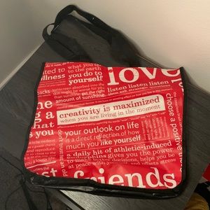 red lululemon bag